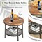 3 Pieces Mix Black and Brown Rattan Patio Set with Off-White Cushions and Table